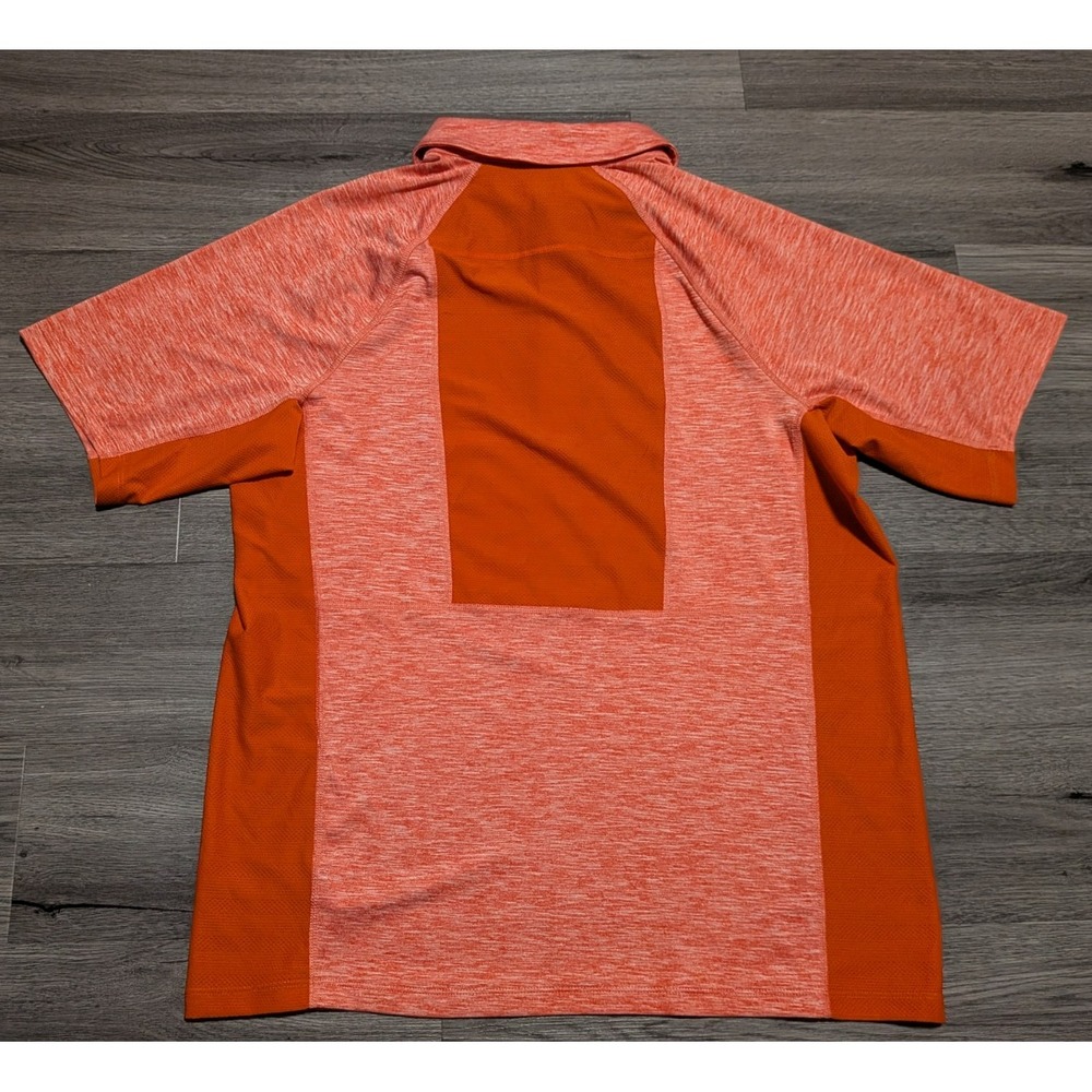 NWT Duluth Trading Men's Orange Breezeshooter Quarter Zip Vented Shirt Size M - Picture 6 of 6